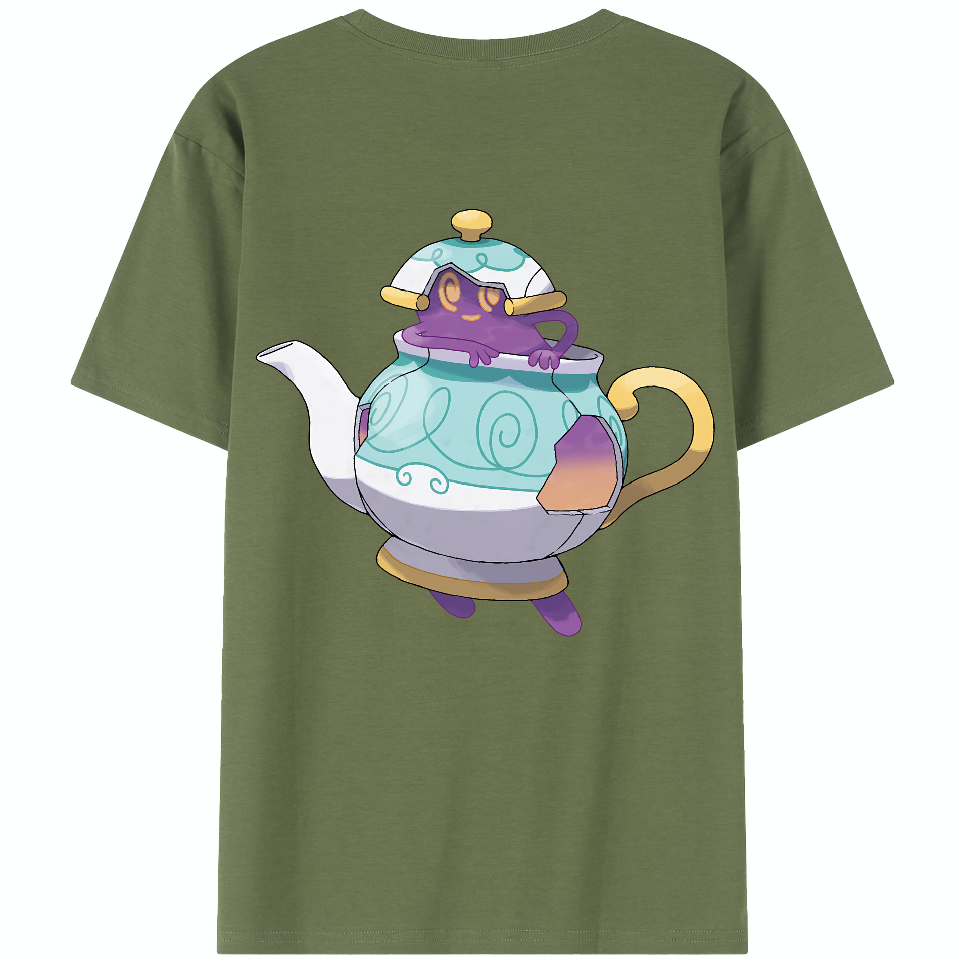 （画像用） ポケットモンスター Pokémon 綿100％半袖Tシャツ（背面プリント）